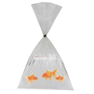 100 Pack Plastic Fish Bags 9x15 Inch Clear Polyethylene Bags Food-grade Plast... - Picture 1 of 3