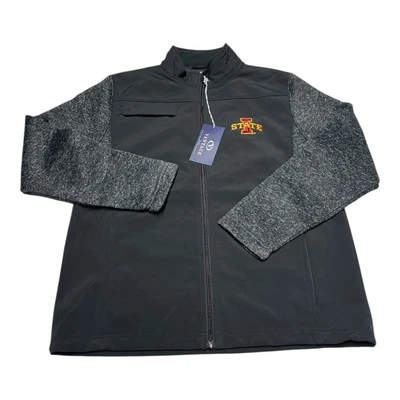 Vantage Iowa State Cyclones Jacket Mens Sz M Gray Black Full Zip Sweatshirt NCAA - Image 1 of 4