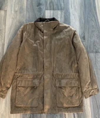 Claiborne Suede  Jacket Mens XL Quilted Lined Western Cowboy Rancher MINT - Image 1 of 4