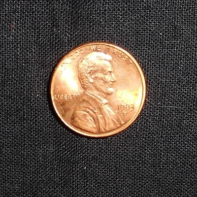1983 D Lincoln Cent • W DDO FS-101 • Doubled 2nd Ear Lobe South Variety Error 1c - Image 1 of 3