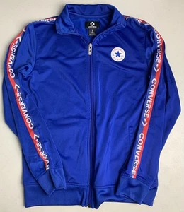 Converse All Star Chuck Taylor Blue Full zip track Jacket Sweater Youth Large - Picture 1 of 12