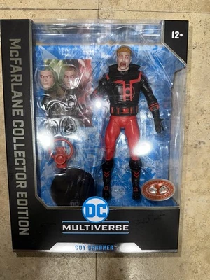 MCFARLANE DC MULTIVERSE GUY GARDNER RED LANTERN #37 PLATINUM EDITION NEW - Image 1 of 4