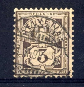 SVIZZERA - 1882-1899  - Croce sul valore in riquadro 3 c. - Picture 1 of 1