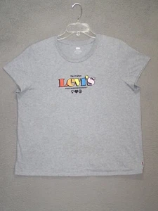 Levis Shirt Youth XXL 2XL Gray Graphic Short Sleeve Logo Casual Active Unisex - Picture 1 of 11