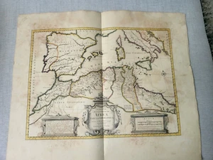 "In Notitiam Ecclesiasticam Africae Tabula Geographia" map ca 1745 Mediterranean - Picture 1 of 8