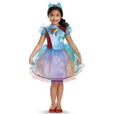 Rainbow приборной доски мой маленький пони лошадь карнавальный костюм Хэллоуин Deluxe детский костюм - Изображение 1 из 2