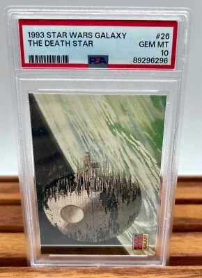 1993 Star Wars Galaxy #26 The Death Star Factory Set PSA 10 POP 2 - Image 1 of 4