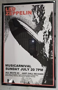Led Zeppelin  Framed Concert Poster, Cleveland - Picture 1 of 2