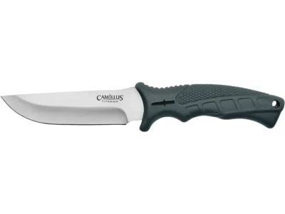 Camillus® Titanium 9.5" Drop Point Hunter Fixed Blade 4.5" Knife / Nylon Sheath - Image 1 of 4