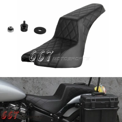 2-up Seat For Harley Softail FXST FLSL FLHCS Street Bob 114 FXBBS FXBB 2018-2025 - Image 1 of 4