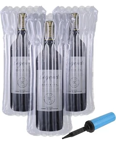50 Pack Wine Bottle Protectors, Reusable Travel Air Column Sleeves Wine Bags - Picture 1 of 6