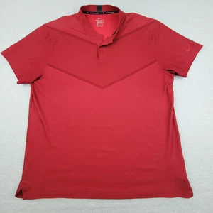 Tiger Woods Nike Dri-Fit Blade Collar Poloshirt Herren XL rot CT3797-687 **LESEN - Bild 1 von 11