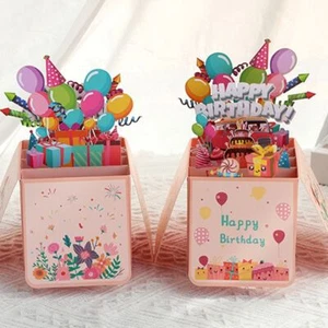 Paper 3D Pop-Up Greeting Card Blessing Invitations Cards Mothers Day - Picture 1 of 7