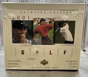 2001 Upper Deck Premiere Edition Golf Factory Sealed Box - Tiger Woods Rookie! - Bild 1 von 3