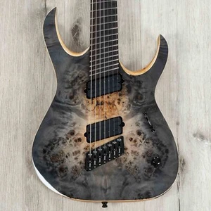 Mayones Duvell Elite VF 7 Multi-Scale 7-String Guitar, Natural Fade Black Burst - Picture 1 of 11