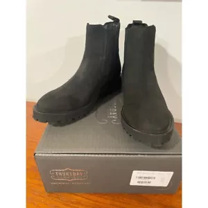 Thursday Legend Chelsea Boots schwarz mattes Leder Damen 9,5 W Weite - Bild 1 von 10