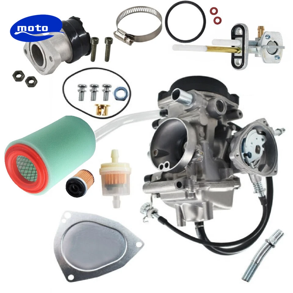 Fits Yamaha Bruin Big Bear 250 YFM250B Carburetor & Filter / Fuel Valve Petcock - Image 1 of 4