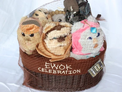 STAR WARS Ewok Celebration Limited Edition 1000 Plush Set /Basket - Star Wars 9" - Image 1 of 4