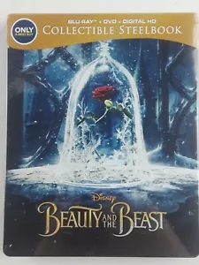 Beauty and the Beast Blu-ray/DVD Live Action Steelbook Best Buy Exclusive - Imagen 1 de 3
