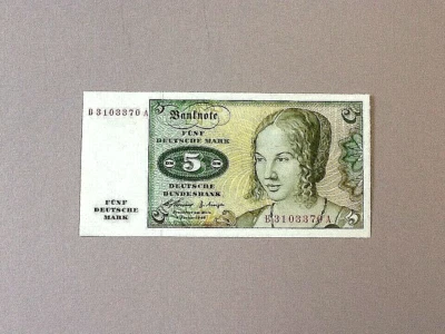 Alemania República Federal P-18a 5 marcos alemanes 1960 Foto 1 de 2