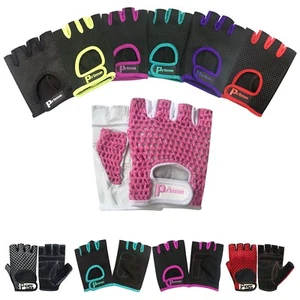 Halbfinger Damen Fahrrad Gewichtheben Training Bus Fahren Handschuhe Fingerlos - Bild 1 von 40