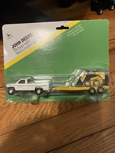 Ertl 1/64 Dodge Ram Pickup Truck with John Deere Skidsteer and Trailer 1997 Nib - Picture 1 of 4