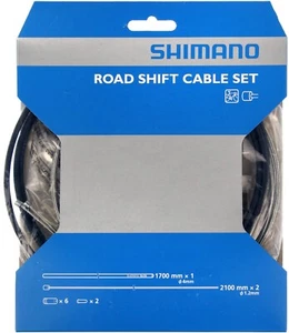 Shimano Y60098501 Stainless Steel Gear Cable Set Road/MTB (Front And Rear) New - Picture 1 of 1
