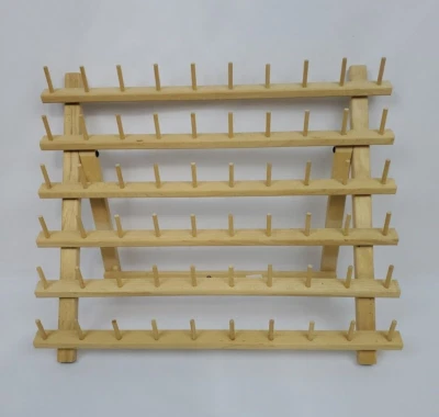 June Tailor Soporte de carrete de 60 hilos Soporte plegable de madera Organizador de estante Foto 1 de 4