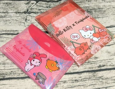 Hello Kitty My Melody Memo Note Message Letter Paper Cute Sanrio Toripicals Set - Image 1 of 4