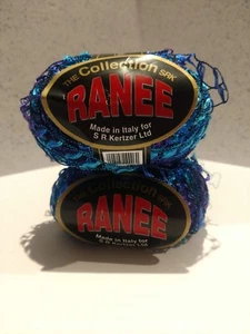 The Collection SRK Yarns -*Ranee*- Lot of 2 (50g) Balls of Ribbon Style Yarn - Picture 1 of 6