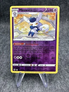 Pokémon TCG Meowstic Silver Tempest 082/195 Reverse Holo ungewöhnlich neuwertig - Bild 1 von 2