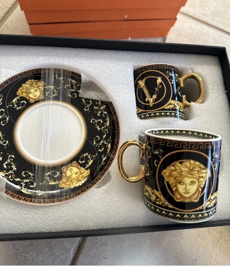 Versace Cups And Saucers 2cups And 2 Saucers - image 1 of 1