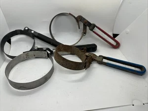 4 Adjustable Swivel Band Oil Filter Wrenches Different Sizes - Bild 1 von 8