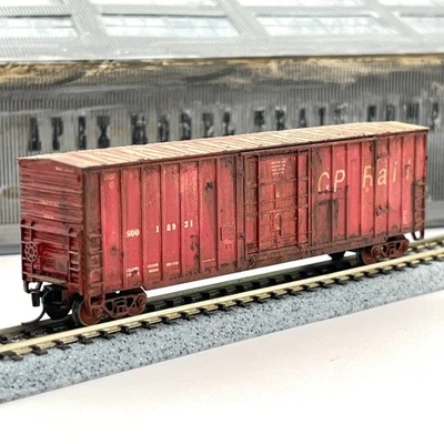 Fox Valley N Scale 8172-2 Canadian Pacific Soo 7 Post Boxcar Custom Weathered - Image 1 of 4