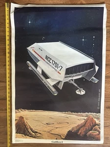 Star Trek U.S.S. Galileo I NCC-1701-7 Shuttle Craft Poster John Carlance 1976 - Picture 1 of 11