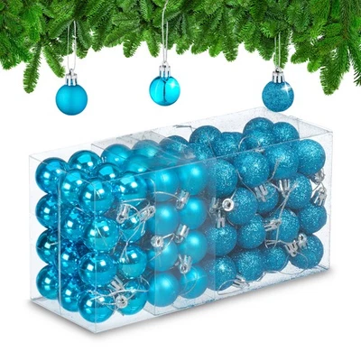 Weihnachtskugeln Christbaumschmuck Baumkugeln Weihnachtsbaumkugeln 96er Set - Bild 1 von 4