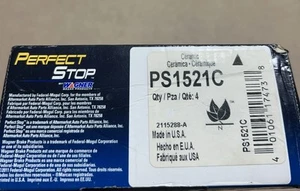 Perfect Stop Wagner Brake Pads Ceramic PS1521C - New Old Stock - Free Shipping - Picture 1 of 6