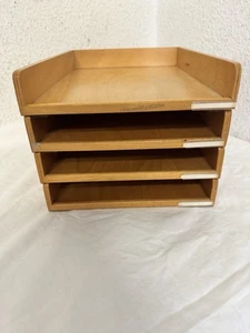Vintage Bauhaus Dokumentenablage Schreibtischablage  DINA4   50er Jahre - Bild 1 von 9