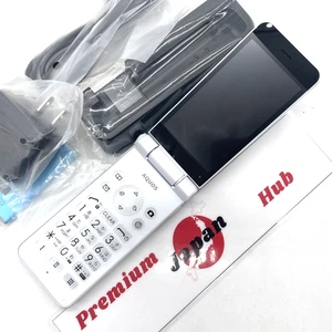 SHARP AQUOS KEITAI SH-N01 601SH White Flip Phone SIM Unlocked Android Japan - Picture 1 of 16