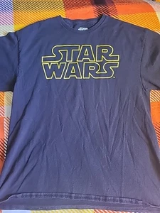 Star Wars gelbes Logo offiziell lizenziert schwarz Herren XL T-Shirt - Bild 1 von 8