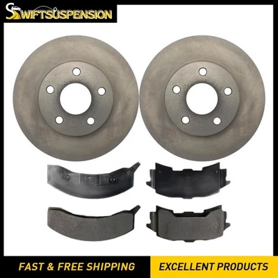 Kit de pastillas de freno trasero y rotores de disco para Pontiac Fiero 1984 1985 1986 1987 Foto 1 de 4