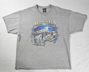 Harley Davidson Alaska T-Shirt XXL Bear Eagle Anchorage USA Vintage Biker - Bild 1 von 14
