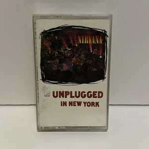 NIRVANA MTV Unplugged In New York CASSETTE TAPE KURT COBAIN Dave Grohl - Picture 1 of 3