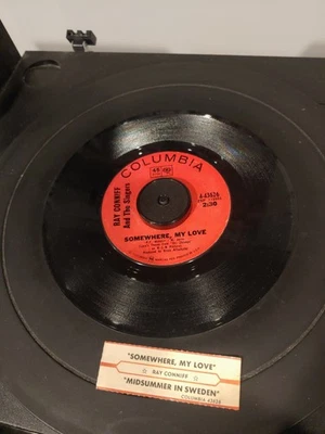 Ray Conniff, Somewhere My Love / Midsummer in Sweden 45 RPM Vinyl Columbia Tag - Image 1 of 3