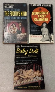 TENNESSE WILLIAMS : 3 Vintage Pulp Paperbacks, First Printings, 1959, 1960 - Imagen 1 de 12