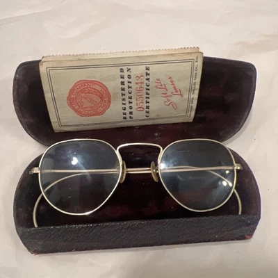 Gafas vintage B&L años 30 monturas 1/10 12K + estuche y certificado original Foto 1 de 4