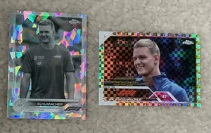 Mick Schumacher Topps Chrome White Cracked Ice /15 And Gold Checker /50! - Bild 1 von 2