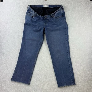 Abercrombie & Fitch Women’s Maternity Jeans The 90S Straight Size 31/12 Frayed - Picture 1 of 13