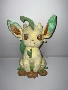 Pokemon Evolutions 8" Leafeon Eevee Plush - Picture 1 of 5