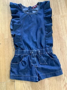 Ted Baker Girls Denim Look Shorts/ Dress Age 10 Years. Great for Summer - Picture 1 of 4
